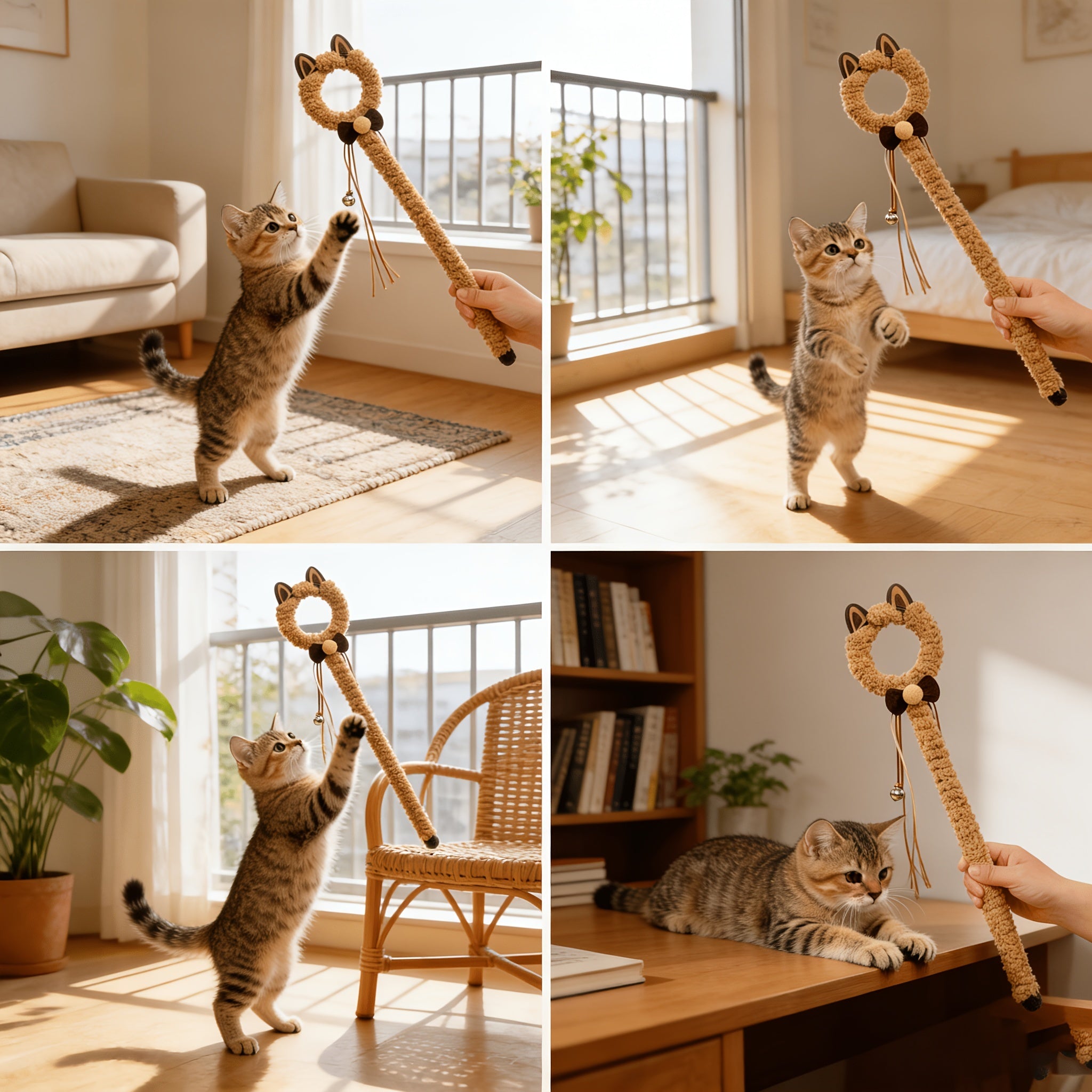 Plush Suede Cat Wand
