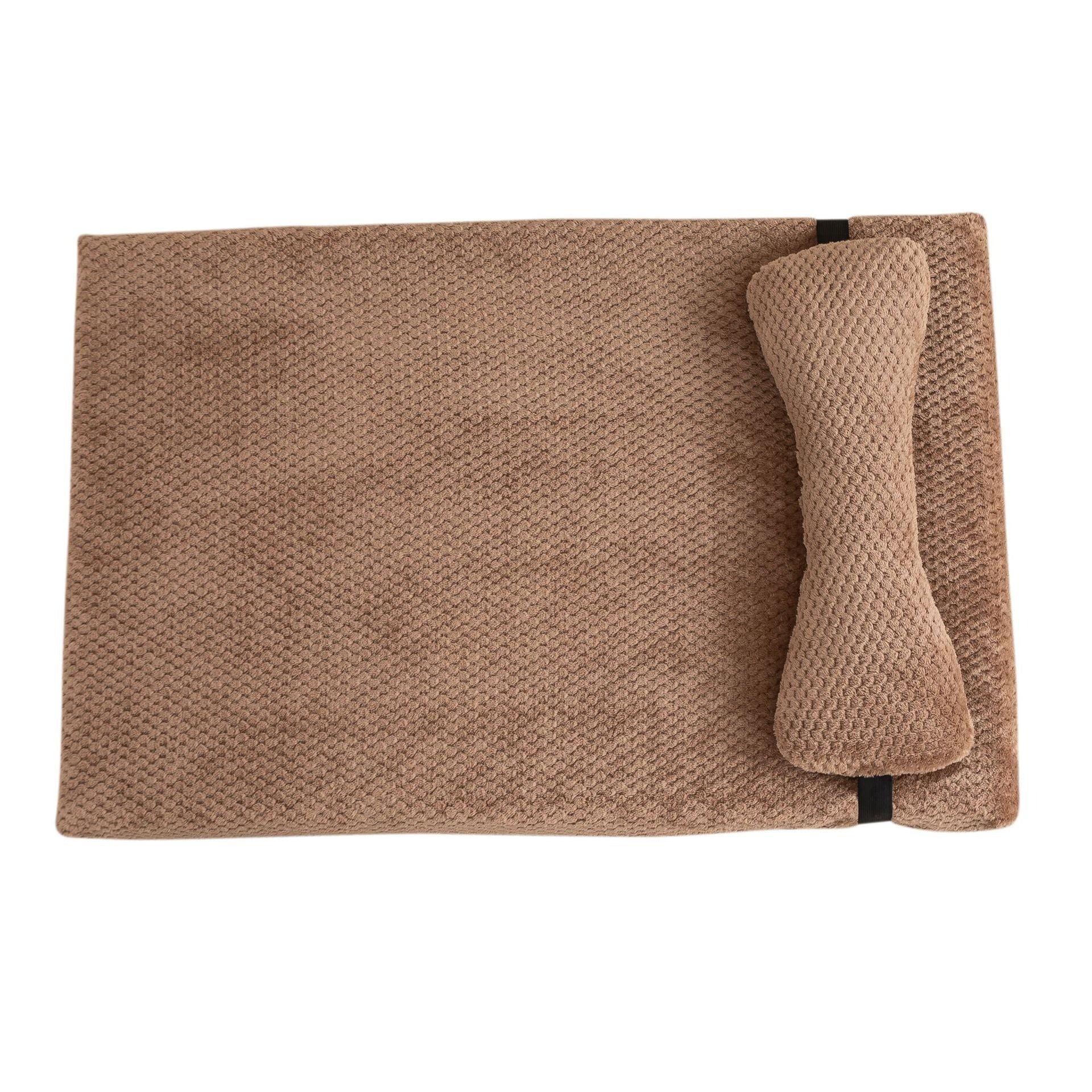 Cozy Plush Pet Bed with Pillow